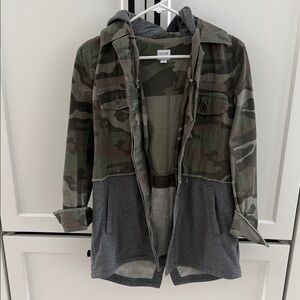 Peyton Jensen Camo and Gray Jacket